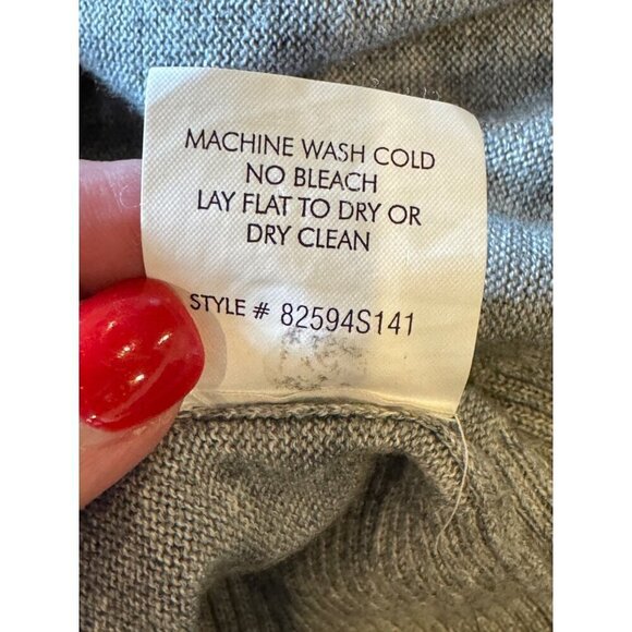 Repeat Easy Knit Sweater Women Small Gray Knit Open Front Long Line Cardigan - Picture 11 of 11